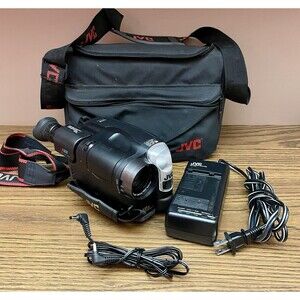 JVC Compact VHS Video Camcorder Camera GR-AX720U Bag Power supply for Parts only